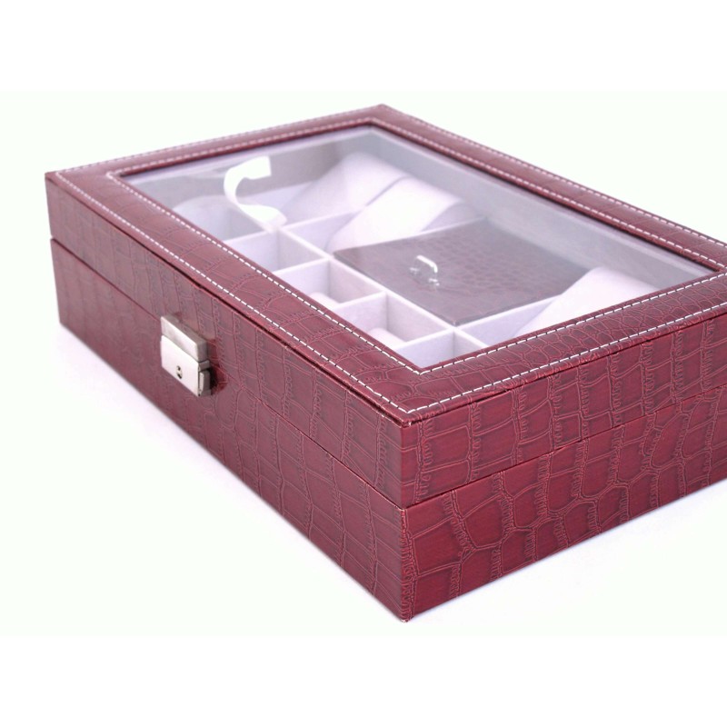 Шкатулка для зберігання годинників Craft 8WJ.PU.CR.RD Бордовий