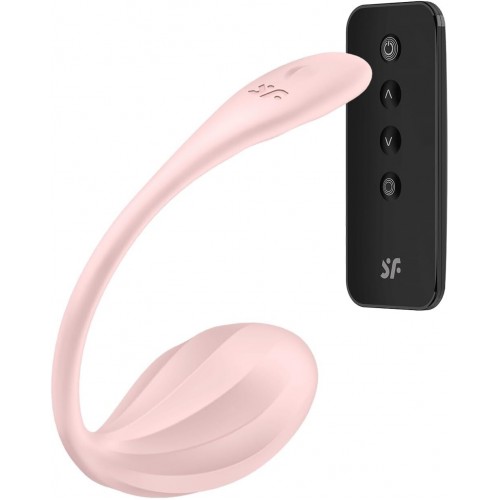 Віброяйце Satisfyer Ribbed Petal Connect App Rose