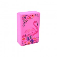Блок для йоги Фламінго Bambi MS 0858-13(Pink) EVA 23 х 15 х 7,5 см