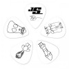 Медіатори D'Addario 1CWH6-10JS Joe Satriani Signature Guitar Picks 1.0 мм (10 шт.)