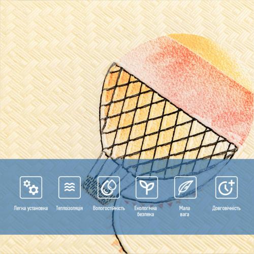 Панель стінова 3D 700*700*4mm повітряні кулі рогожка (D) Sticker Wall SW-00001973 Панель стінова 3D 700*700*4mm повітряні кулі рогожка (D) Sticker Wall SW-00001973