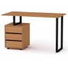 Стіл письмовий Компанит Лофт 2 120х60х72,8 см Бук