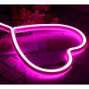 Нічник неоновий лампа Серце pink heart SWF 29.5х20 см
