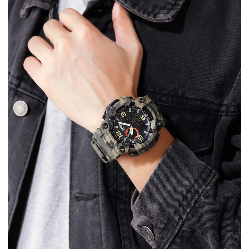 Чоловічий наручний годинник Skmei 1520 Камуфляж