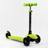 Самокат-велобіг Best Scooter 3 в 1 колеса PU зі світлом сидіння батьківська ручка 50 кг Green (106696)
