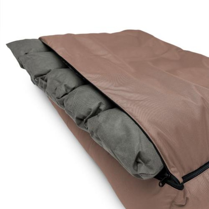 Лежак ліжко для собак всіх порід EGO Bosyak Waterproof XL 105х80 Кава з молоком (спальне місце для великих собак)