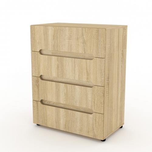 Комод для речей МС-7 Стиль Компанит Дуб сонома (New-125) Комод для речей МС-7 Стиль Компанит Дуб сонома (New-125)