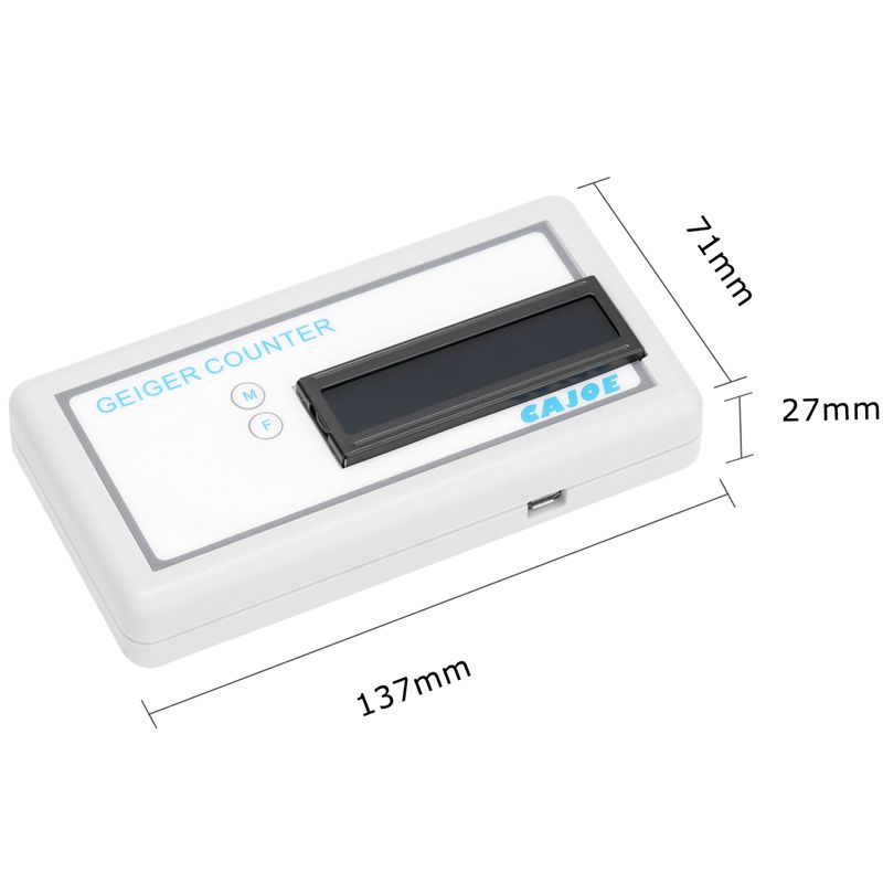 Дозиметр радіації побутовий радіометр, лічильник Гейгера Cajoe GMV2, на змінних акумуляторних батареях