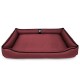 Лежак ліжко для собак всіх порід EGO Bosyak Waterproof 2XL 115х95 Бордовий (спальне місце для великих собак)