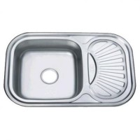 Мийка кухонна ZERIX Z7549-08-180E satin (ZX1606) Мийка кухонна ZERIX Z7549-08-180E satin (ZX1606)