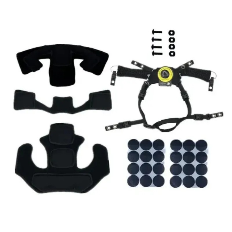 Мистема кріплень для шолома із подушками Wendy system Чорний (2136520041)