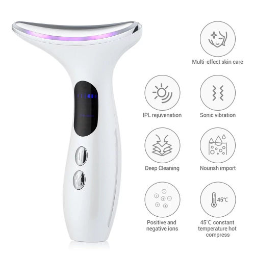 Масажер мікрострумовий для шиї та обличчя No Brand Neck Beauty Device Білий (2288327480) Масажер мікрострумовий для шиї та обличчя No Brand Neck Beauty Device Білий (2288327480)