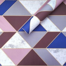 Самоклеюча плівка Sticker Wall SW-00001225 Рожеві трикутники 0,45х10м