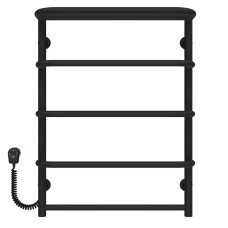 Рушникосушарка електрична Стандарт з полицею П5 500х700 Deffi Чорний EF16 (D.SP.70.50.5.E.B.L.5)