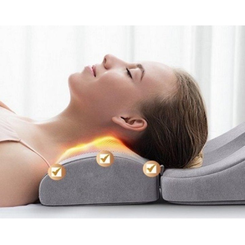 Подушка масажна роликова для шиї, спини та тіла з функцією підігріву Paradise Sound 501-С Сірий (1477900013)