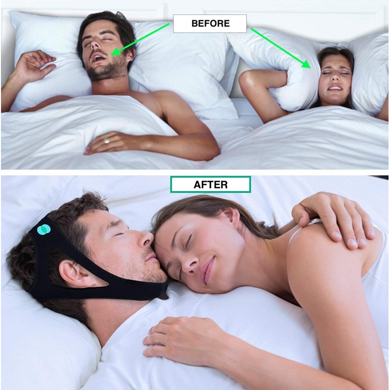 Пов'язка від хропіння ANNEK на голову Чорний (AN1052)