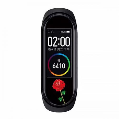 Захисна плівка з малюнком Slim Protector для Xiaomi Mi Band 4 Rose