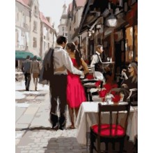 Картина за номерами Brushme Пара в Парижі (GX3562)