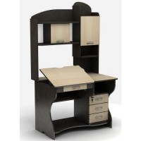 Стіл комп'ютерний Тиса Мебель СУ-7 Венге Молочний 1830x680x1050 мм Стіл комп'ютерний Тиса Мебель СУ-7 Венге Молочний 1830x680x1050 мм