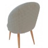 Стілець дизайнерський Анрі SDM ніжки дерево Велюр Сірий