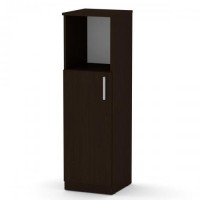 Шафа книжкова Компаніт КШ-16 36х37х120 см Венге темний