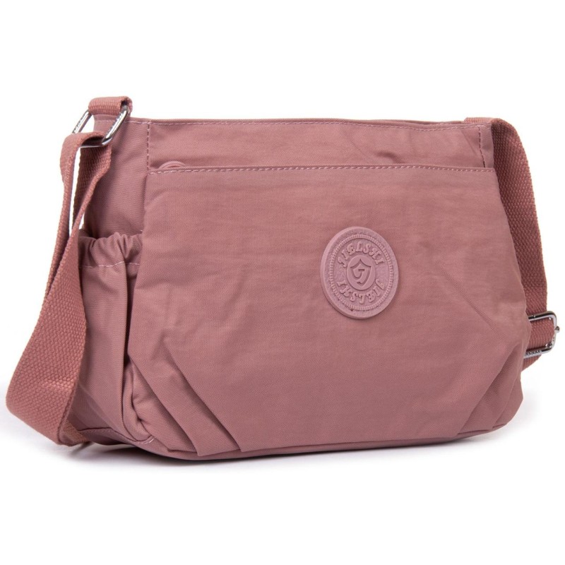 Жіноча сумка на плече JIELSHI LANH6 28х17х11 см Рожевий (2446166802)