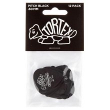 Медіатори Dunlop 488P.60 Tortex Pitch Black Standard Player's Pack 0.60 mm (12 шт.)