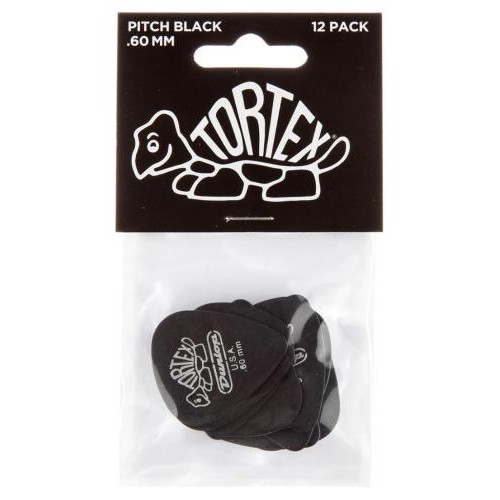Медіатори Dunlop 488P.60 Tortex Pitch Black Standard Player's Pack 0.60 mm (12 шт.) Медіатори Dunlop 488P.60 Tortex Pitch Black Standard Player's Pack 0.60 mm (12 шт.)