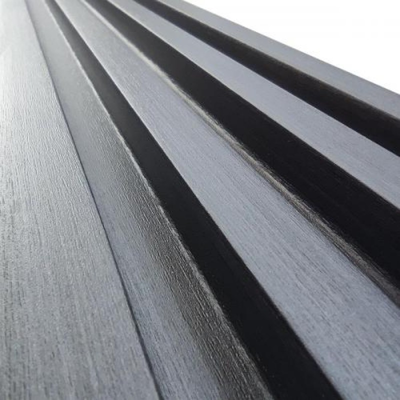 Декоративна стінова рейка Sticker Wall 160*23*3000мм (D) SW-00001529 Темно-сіра