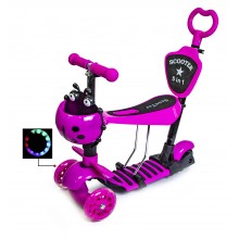 Самокат дитячий Scooter Сонечко 5 in 1 Pink (20459040)