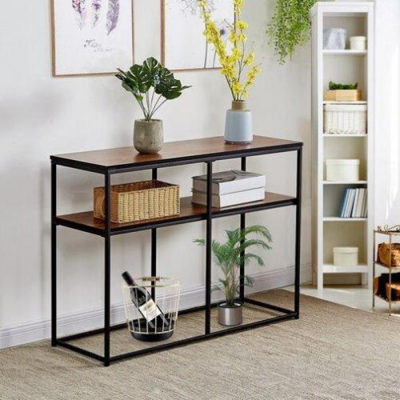 Консоль для дому в стилі Loft NS-435 830x900x350 мм Черный