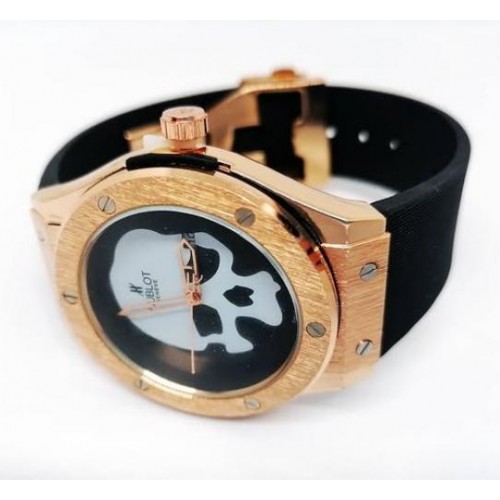 Чоловічий наручний годинник Hublot з черепом 45 мм Золотий (2104618465) Чоловічий наручний годинник Hublot з черепом 45 мм Золотий (2104618465)