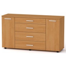 Комод 1-3-2 Компанит Вільха (130х38х73 см)