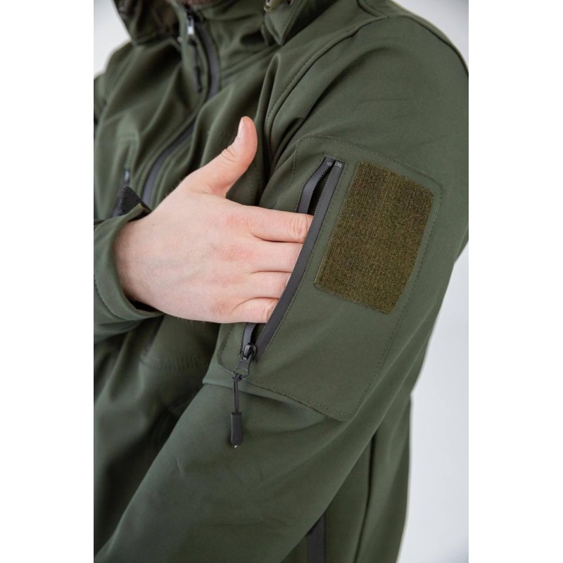 Куртка чоловіча No Brand Soft Shell 2XL Оливковий (2545104076)