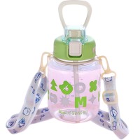 Пляшка для води дитяча з ремінцем YIWU Gucgres 650 мл Зелений (HP-14-43GR)