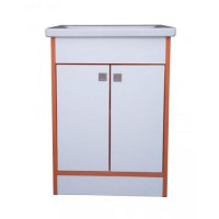 Тумба Mikola-M пластик 3.0 Orange з умивальником Como 70 см