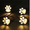 Вуличний автономний світильник на сонячній батареї LED Solar Paw Print Lights DL49 із захистом від вологи As-seen-on-tv Чорний