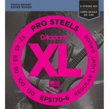 Струни для бас-гітари D'Addario Pro Steels EPS170-6 Reguilar Light Electric Bass 6-Strings Long Scale 32/130