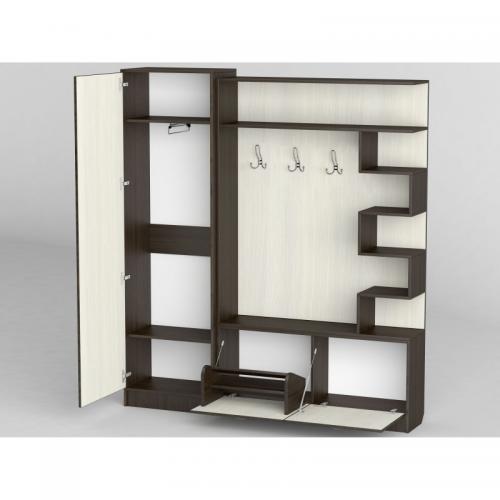 Передпокій Тиса Мебель-24 Венге Молочний 204.5x35x170 см Передпокій Тиса Мебель-24 Венге Молочний 204.5x35x170 см