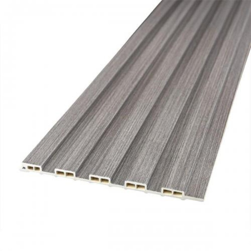 Декоративна рейка WPC стінова сіра 3000*150*9мм (D) SW-00001870 Sticker Wall