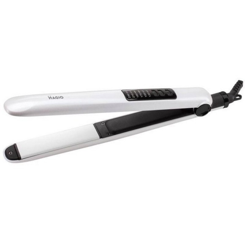 Випрямляч стайлер для волосся MAGIO МG-586 з дисплеєм White