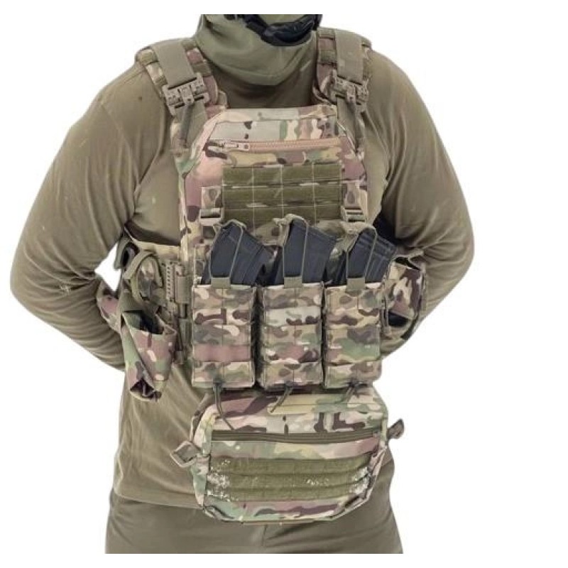 Плитоноска з підсумками без плит No Brand One Size Мультикам (2013925894)