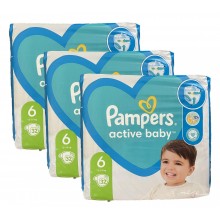 Дитячі одноразові підгузки Pampers Active Baby 6 13-18 кг 96 шт
