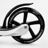 Самокат двоколісний Best Scooter складаний PU колеса широке велосипедне кермо 100 кг Black/White (105380)