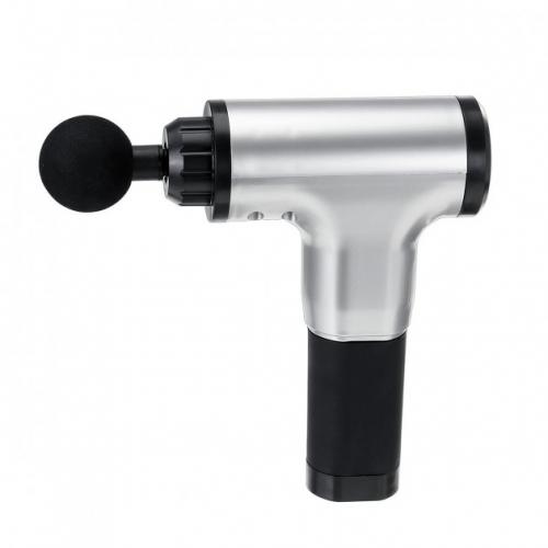 Портативний ручний м'язовий масажер для тіла Fascial Gun HG-320 Silver-Black (SMT179524381) Портативний ручний м'язовий масажер для тіла Fascial Gun HG-320 Silver-Black (SMT179524381)