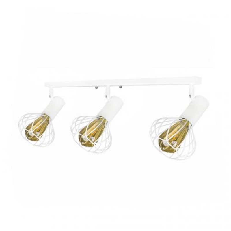 Світильник лофт настінно-стельовий MSK Electric Lotus NL 14151-3 WH