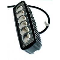 Світлодіодна фара AllLight JR-6D-G06-18W 6chip EPISTAR spot лінза 9-30V