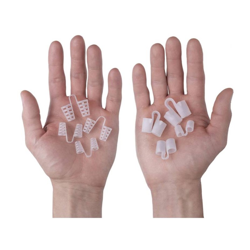 Антихропіння кліпса від хропіння в ніс - носовий розширювач від хропіння - набір з 8 шт (циліндр + спіраль) у футлярі