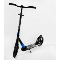Самокат двоколісний складаний амортизатор Best Scooter PU колеса 100 кг Black and blue (105586)