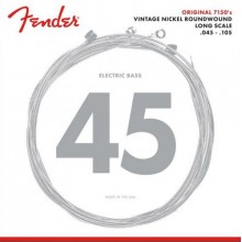 Струни для бас-гітари Fender 7150M Pure Nickel Roundwound Medium Bass Long Scale 45/105 Струни для бас-гітари Fender 7150M Pure Nickel Roundwound Medium Bass Long Scale 45/105